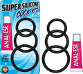 Anillo Super Silicone Cock Kit W/Anal