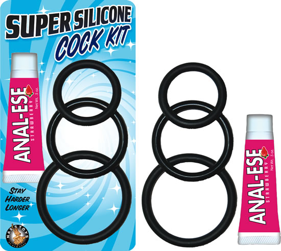 Anillo Super Silicone Cock Kit W/Anal