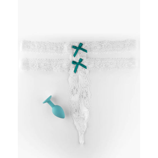 Plug Anal Hookup Panties Crotchless Secret Gem - Fits Size XL-XXL