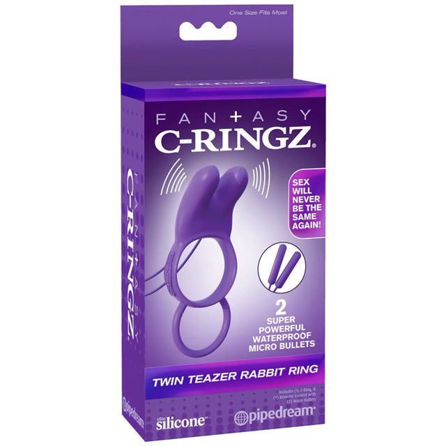 Anillo Fantasy C-Ringz Twin Teazers Rabbit