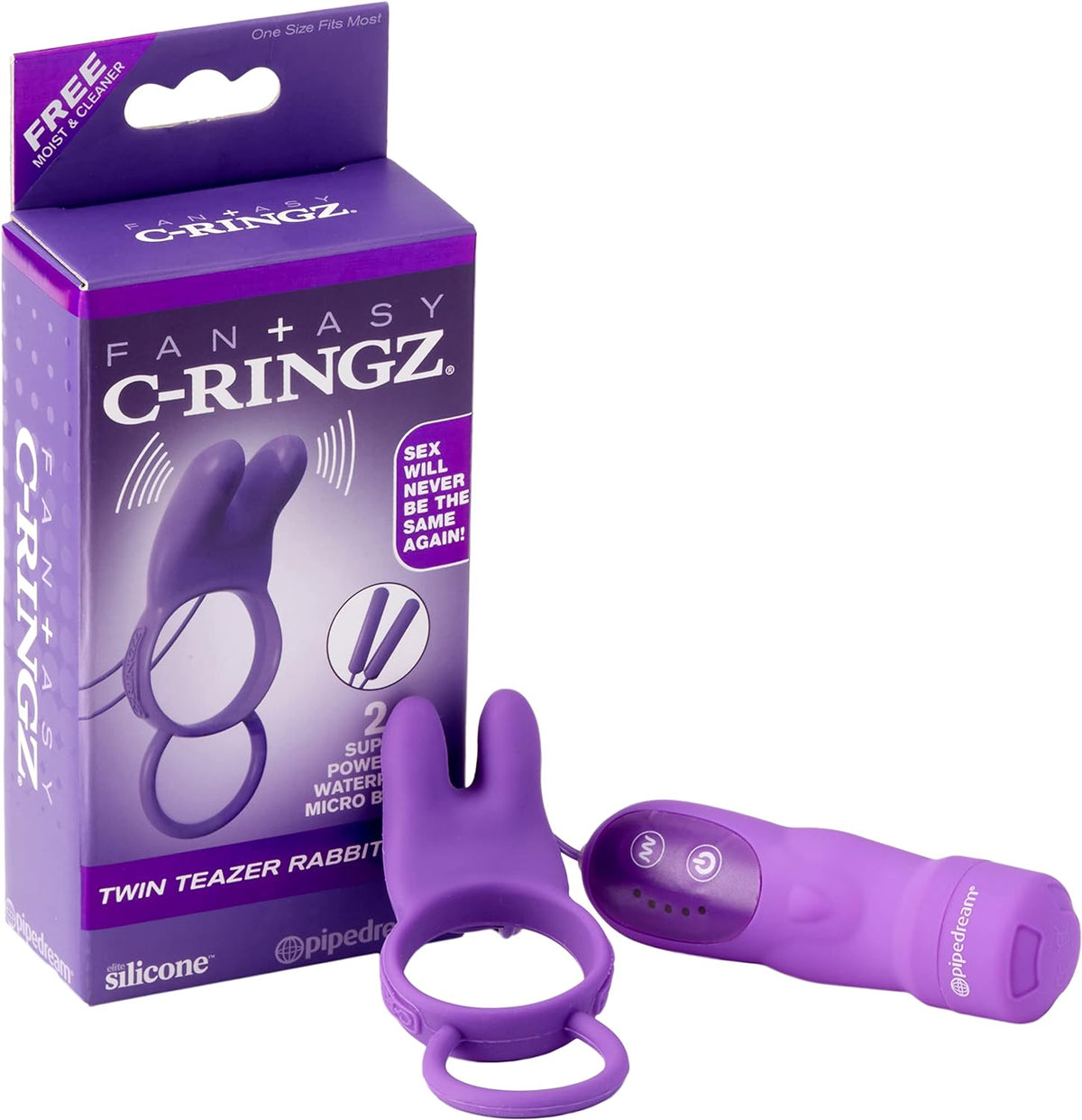 Anillo Fantasy C-Ringz Twin Teazers Rabbit